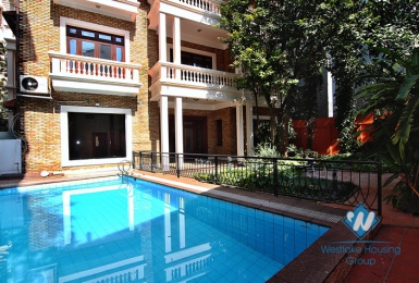 Swimming pool house for rent on To Ngoc Van, Tay Ho, Ha Noi